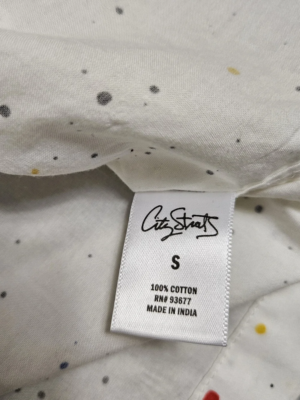 City Streets Paint Splatter Button Down Shirt